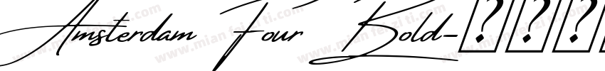 Amsterdam Four Bold字体转换
